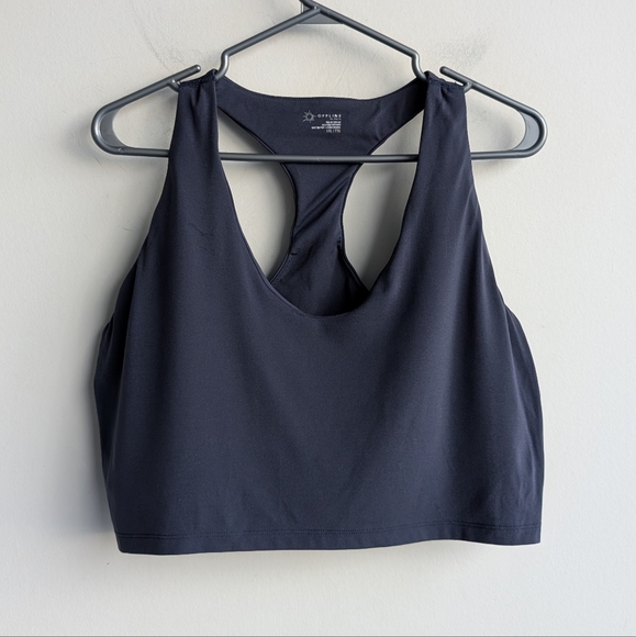 Aerie Offline Blue Racerback Sports Bra - Picture 3 of 6
